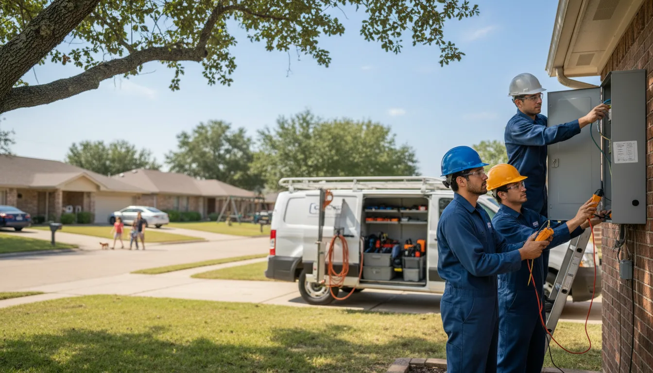 Certified electrician providing emergency electrical services in Lamont, OK
